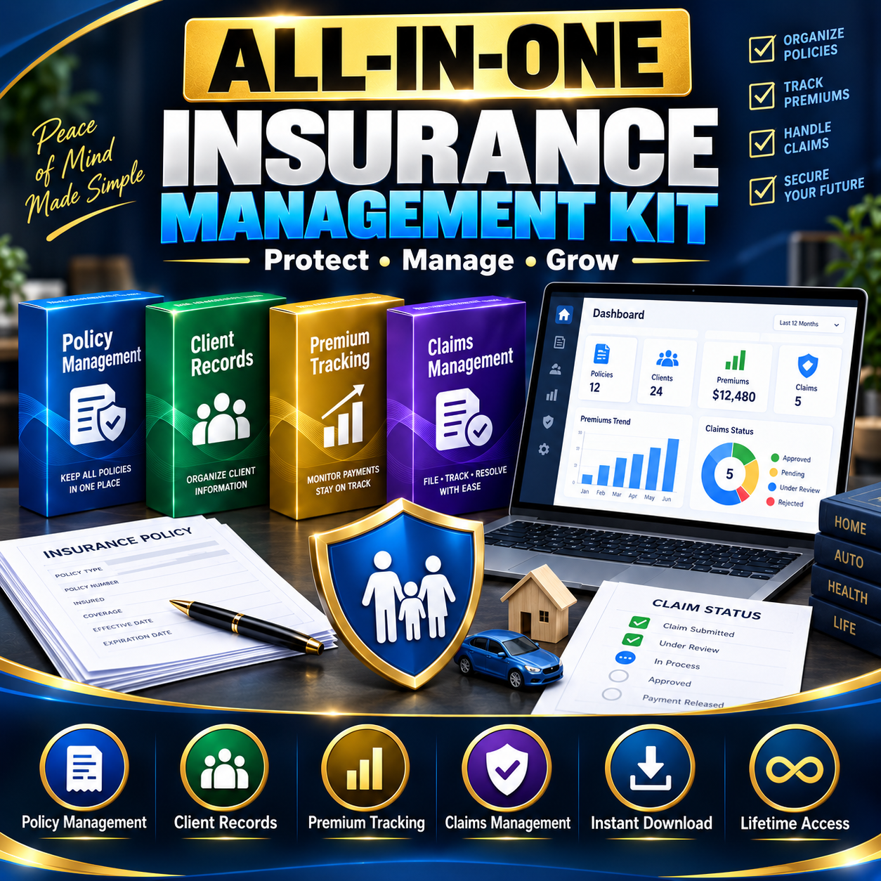 Insurance Agency Website Source Code preview 1