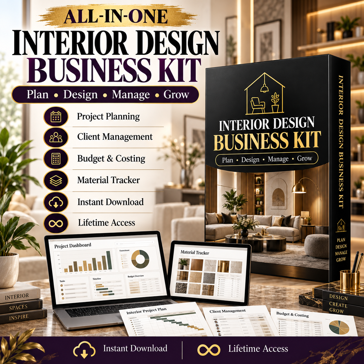 Interior Design Company Website Source Code preview 1