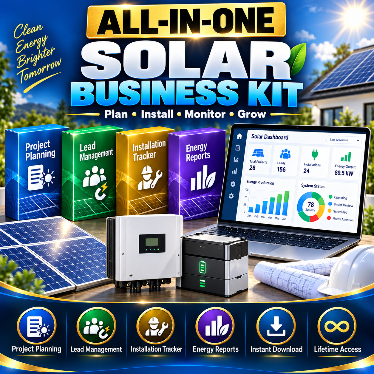 Solar Company Website Source Code preview 1